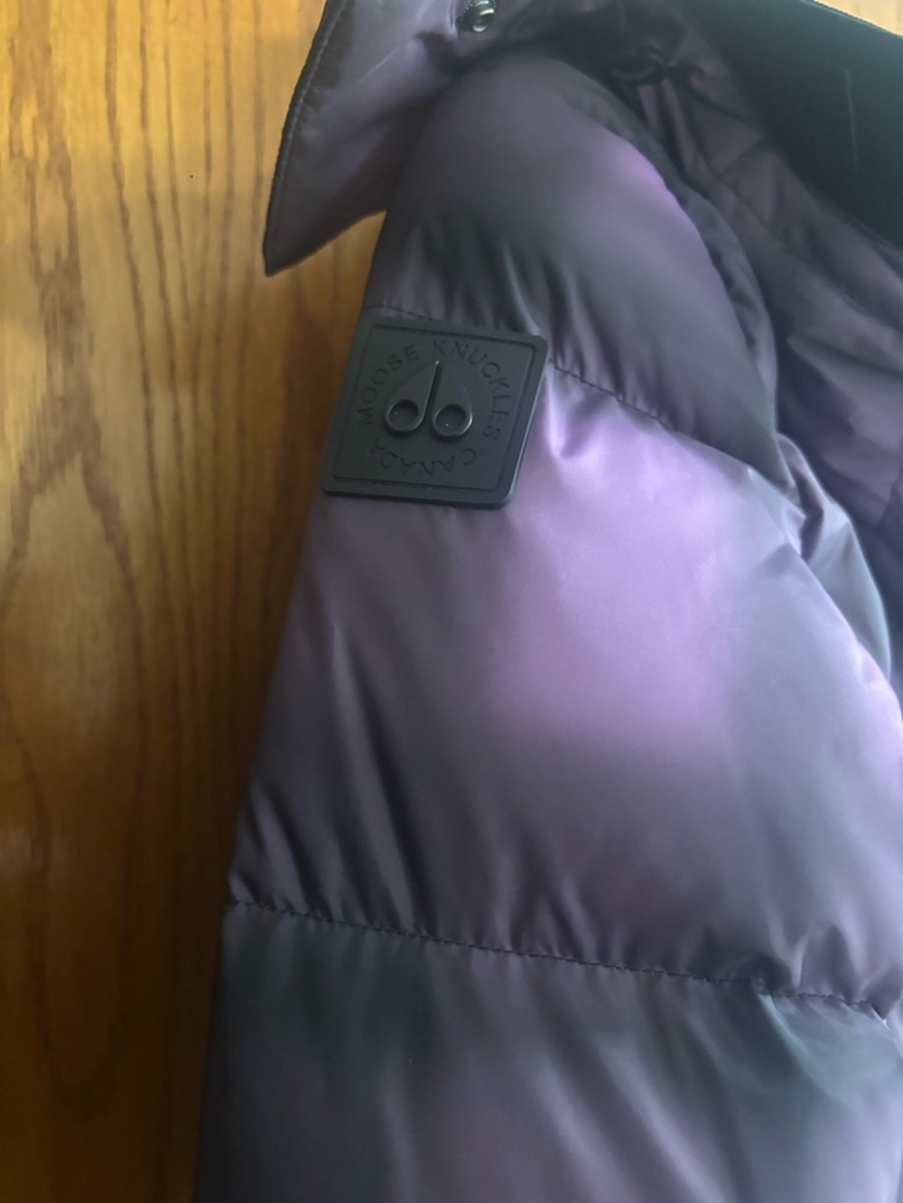 Moose Knuckles Power Puff Thudaka Puffer Jacket In Arctic Violet - Picture 10 of 11